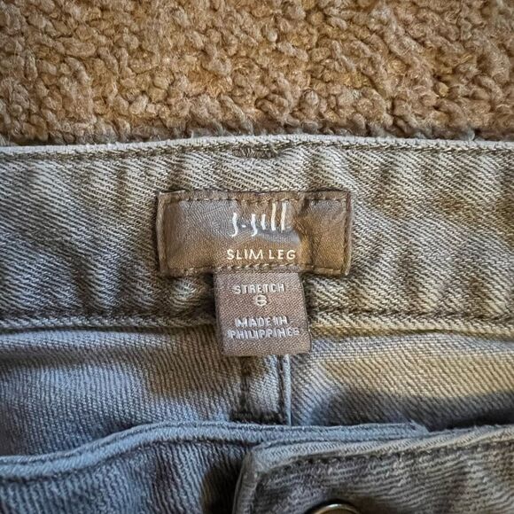 J Jill slim leg grey jeans 8 - Picture 6 of 9